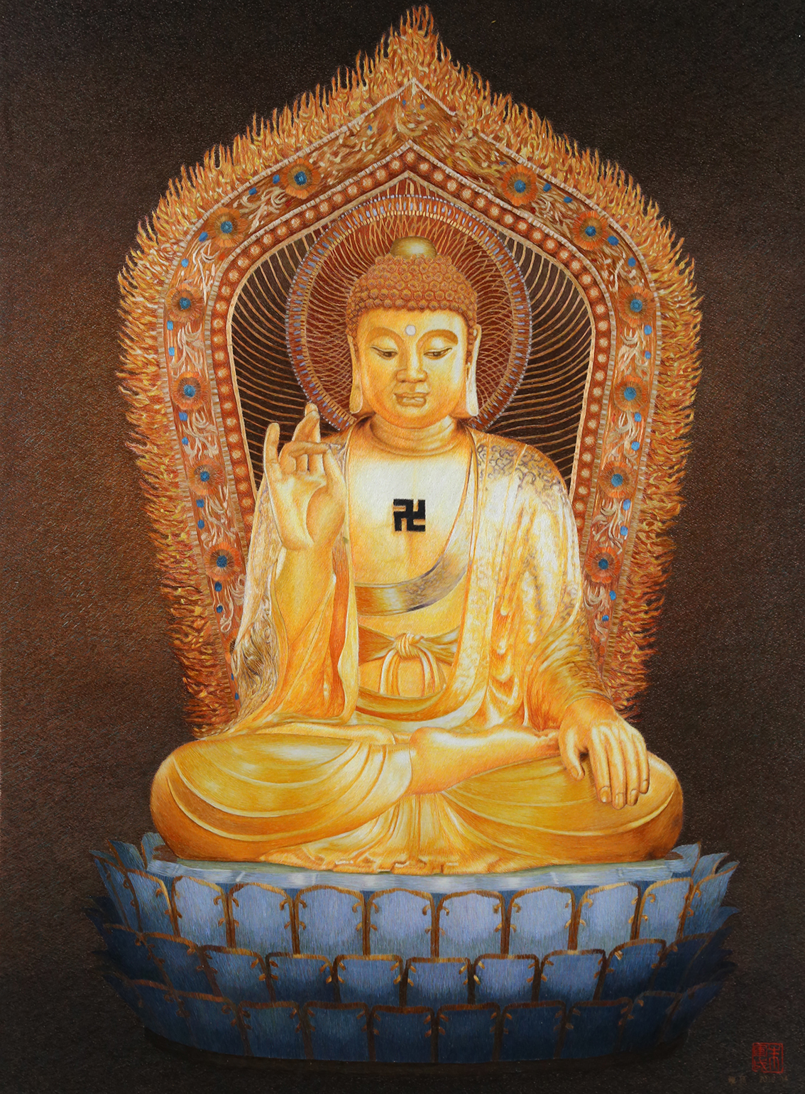 礼好绣院的苏绣《金佛》：精湛技艺与禅意之美的完美融合.jpg